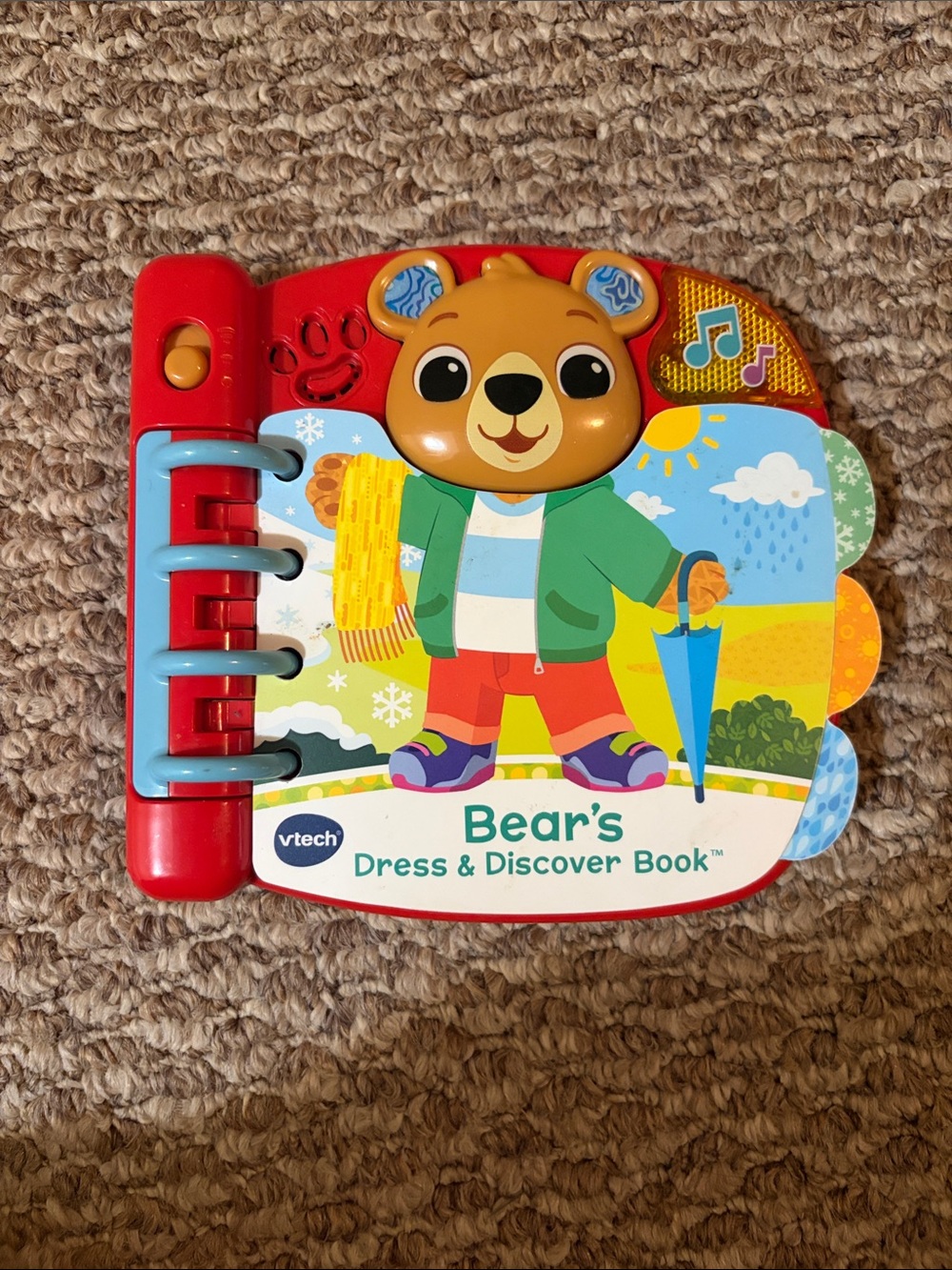 Vtech Bear's Dress & Discover Book - Colorful Interactive Board Book
